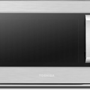 Toshiba ML-EM62P(SS) Large Countertop Microwave with Smart Sensor, 6 Menus, Auto Defrost, ECO Mode, Mute Option & 16.5" Position Memory Turntable, 2.2 Cu Ft, 1200W, Stainless Steel