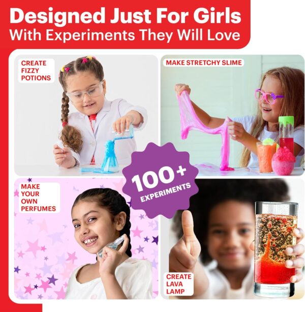 Doctor Jupiter Girls First Science Experiment Kit for Kids Ages 4-5-6-7-8| Birthday Gift Ideas for 4-8 Year Old Girls| STEM Learning & Educational Toys - Image 3