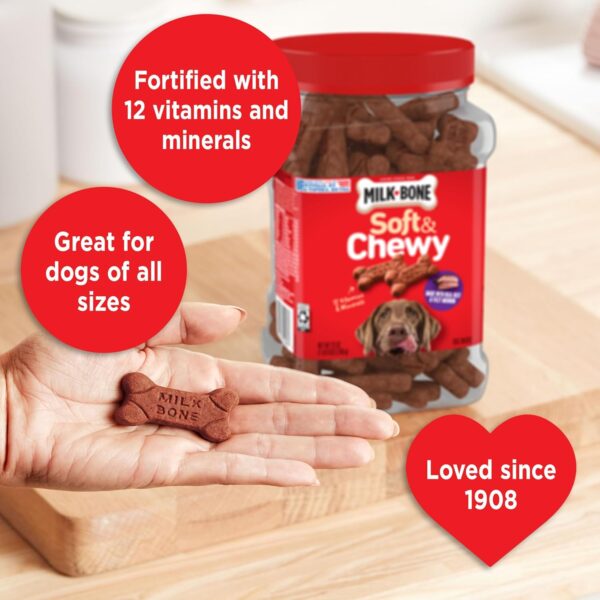 Milk-Bone Soft & Chewy Dog Treats, Beef & Filet Mignon Recipe, 25 Ounce Made with Real Chuck Roast - Image 5