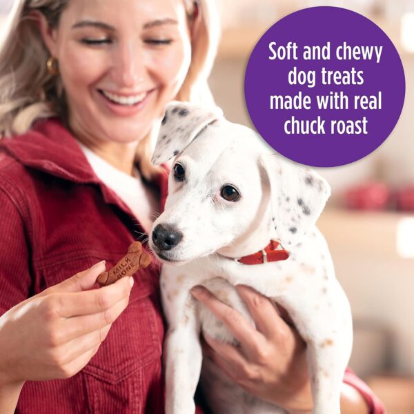 Milk-Bone Soft & Chewy Dog Treats, Beef & Filet Mignon Recipe, 25 Ounce Made with Real Chuck Roast - Image 4