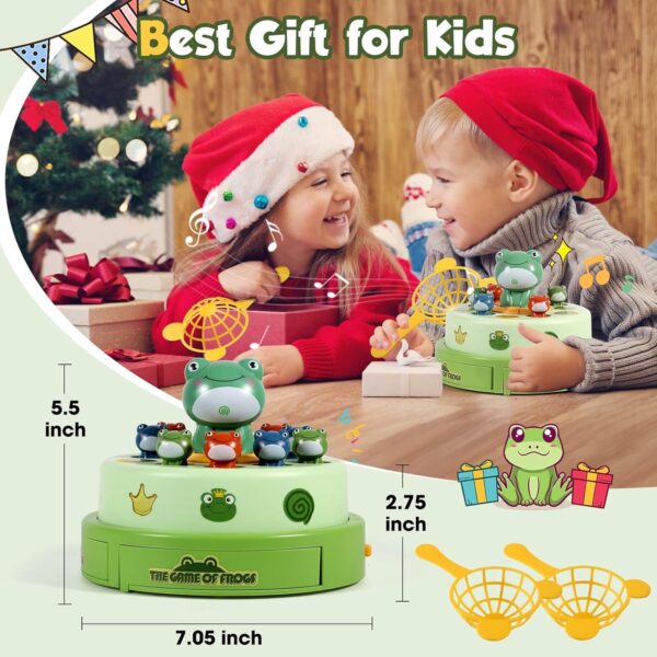Boys Girls Frog Pop Out Catch Toys for Ages 3-13, Music Rotate Launch Interactive Kids Toys, 3 Years Old Boys Girls Toy Gifts - Image 6