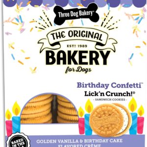 Three Dog Bakery Birthday Confetti Lick'n Crunch 13 Ounce (Pack of 1)
