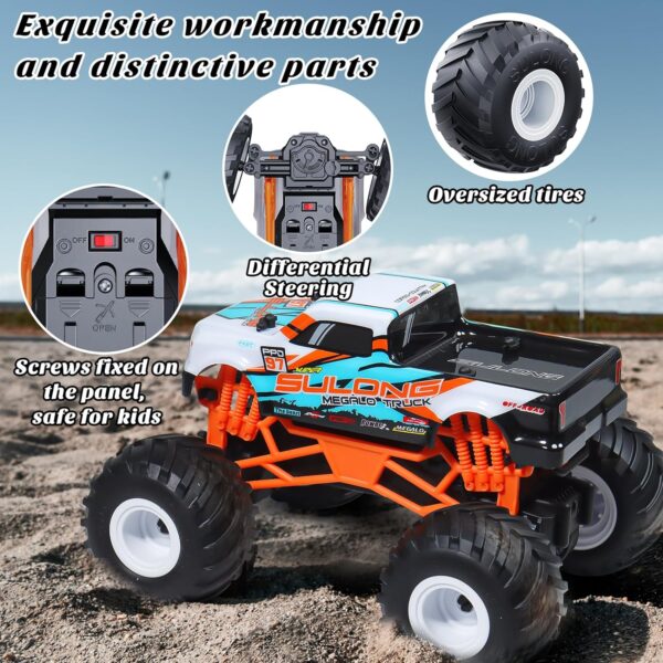 1:16 Scale RC Monster Truck - 2.4GHz All Terrain Car for Kids 4-12, 20 Km/h Off Road RC Truck, Christmas or Birthday Gift - Image 5