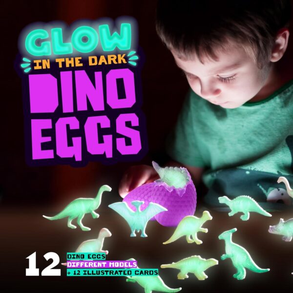 Glow in The Dark Dino Eggs Dig Kit for Kids - Dinosaur Egg Digging Toys for Boys & Girls Ages 8 Year Old Boy Toddler Gifts - Birthday Party Gift Ideas - Excavation Science Activities - Image 5