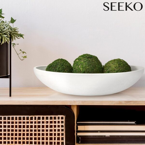 SEEKO Succulents Potted Moss Balls Set - Stylish Table Decor - Centerpiece Table Decoration - Moss Balls Decorative for Home Decor - Image 3