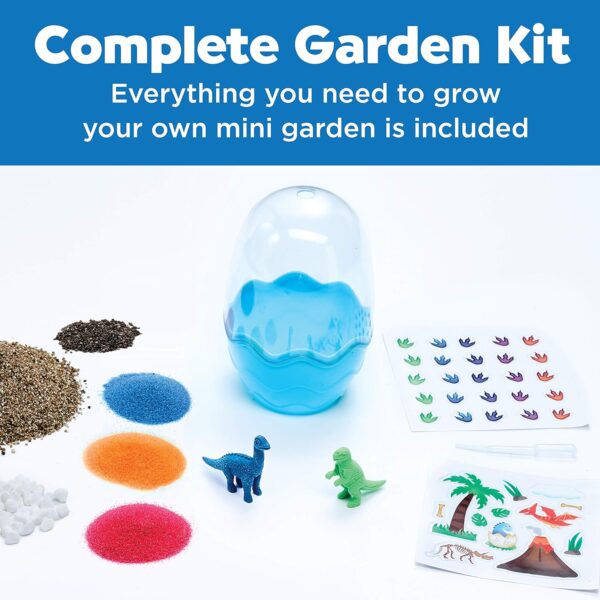 Creativity for Kids Mini Garden Dinosaur: Terrarium Kit for Kids - Dinosaur Crafts for Boys, Dinosaur Toy and Science Kit for Kids Ages 6-8+, Small Gifts for Kids - Image 5