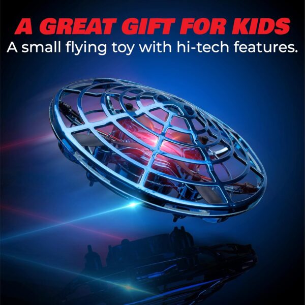 Force1 Scoot Hand Operated Drone for Kids or Adults - Hands Free Motion Sensor Mini Drones for Kids, Easy Indoor Small UFO Toy Flying Ball Drone Toy for Boys and Girls Kids Drones (Blue) - Image 6