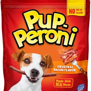 Pup-Peroni Dog Treats, Original Bacon Flavor, 22.5 Ounce, Made with Real Bacon