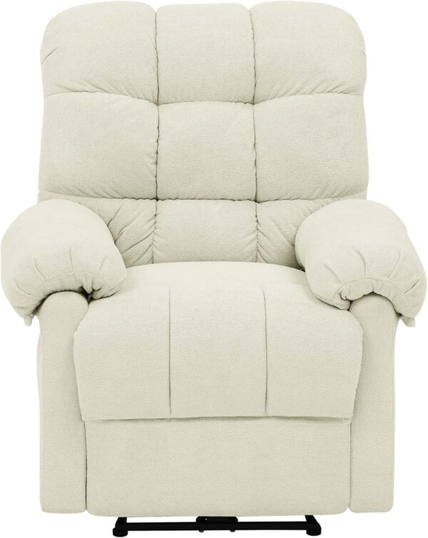 Power Recliner, Oversized, Cream - Image 3