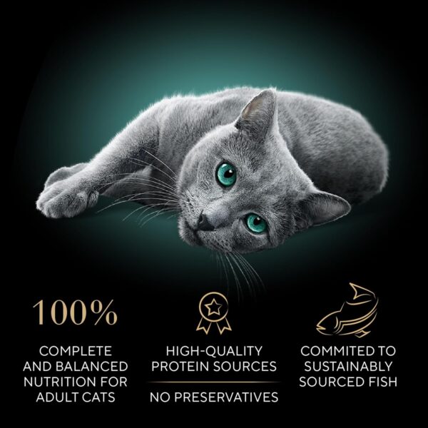 SHEBA Perfect Portions Cuts in Gravy Wet Cat Food Trays, Roasted Chicken, Gourmet Salmon and Tender Turkey Entrée Variety Pack, Easy Peel Twin-Pack Trays, 1.32 Ounce (Pack of 48) - Image 5