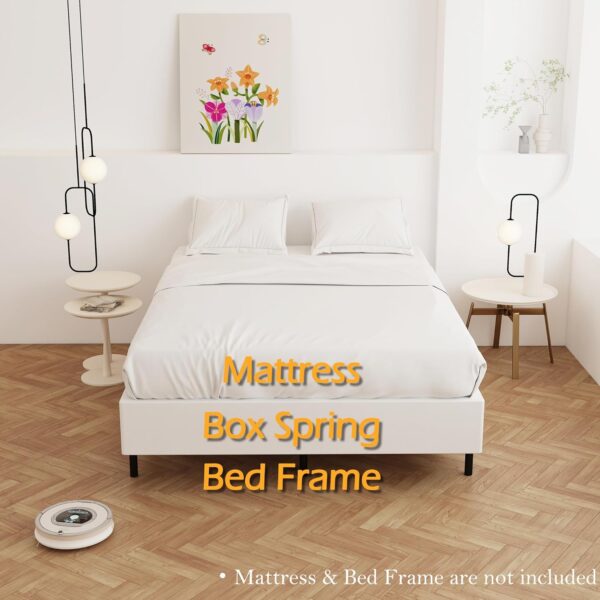 9 Inch Box Spring for Queen Bed, Heavy Duty Metal Box Spring Bed Base with Fabric Cover, Mattress Foundation, Easy Assembly, Noise Free, Black - Image 3