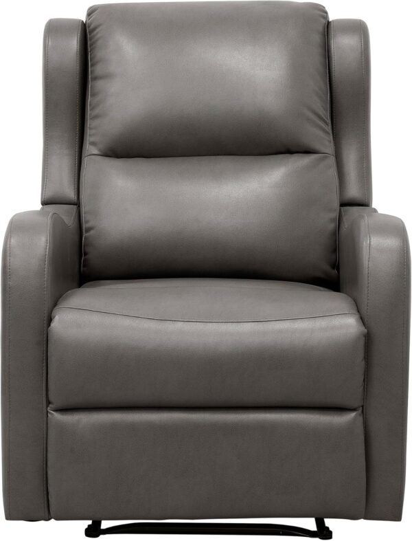 Lexicon Recliner Chair Living Room Reclining Sofa Chair, Home Theater Seating Modern Recliner, Manual Recliner Sofa Chair for Living Room/Office/Apartment, Wall Hugger Recliner, Gray - Image 4