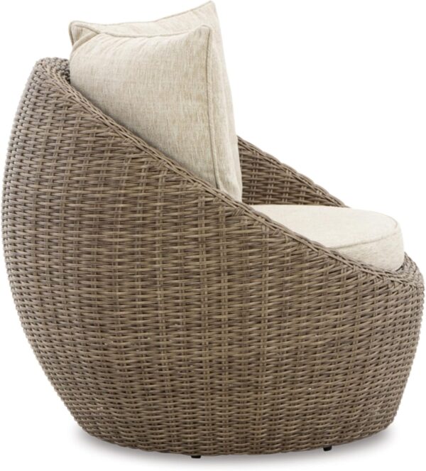 Signature Design Ashley DANSON Swivel Lounge with Cushion, 2 Count, Light Brown - Image 6