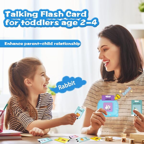 Talking Flash Cards for Toddlers 2-4 Years Speech Therapy Toys, Pocket Speech for Toddlers Learning Toys, 224 Sight Words for Toddler Educational Preschool Toys Gifts - Image 6
