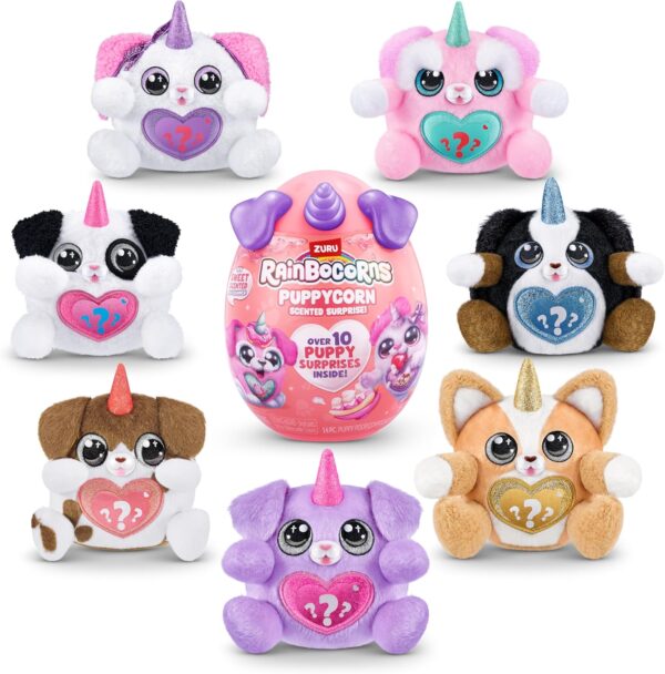 Rainbocorns Puppycorn Schnauzer Scent Surprise - Surprise Unboxing Soft Toy, Scented Puppy Plush for Girls by ZURU - Image 4