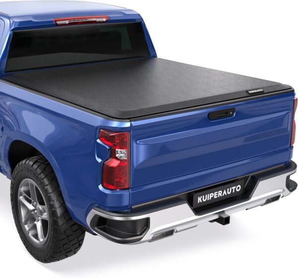 5FT Roll-Up Soft Vinyl Truck Bed Tonneau Cover Compatible for 2015-2024 Chevy Chevrolet Colorado/GMC Canyon Fleetside On Top Bed -60 Inch