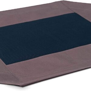 K&H Pet Products Elevated Cooling Outdoor Dog Bed Portable Raised Dog Cot Replacement Cover Only Chocolate/Black Mesh Large 42 X 30 Inches (Cot NOT Included)