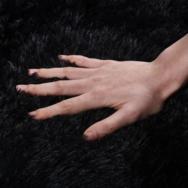 8x10 Area Rugs for Living Room, Ultra Soft Large Shag Black Living Room Rug Fluffy Rug Carpet for Bedroom, Plush Modern Floor Rug for Kids Boys Girls Room Fuzzy Rug for Home Decor Aesthetic - Image 4