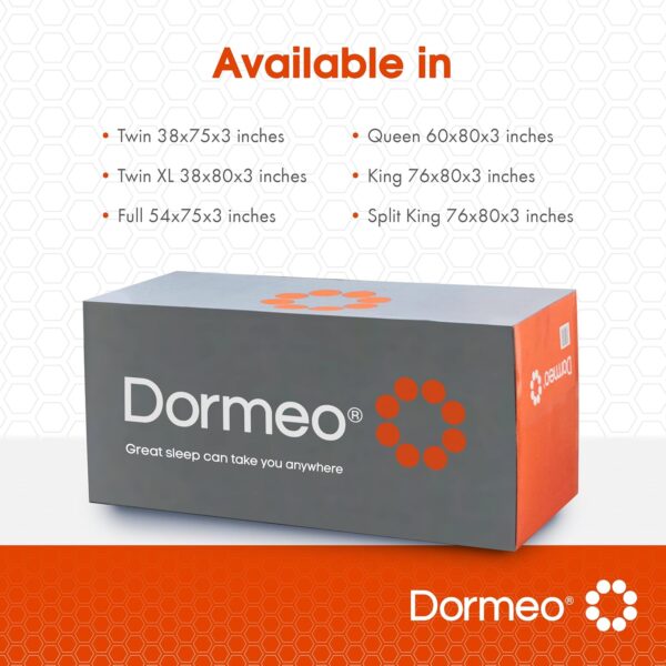 Dormeo Split King Mattress Topper - OctaspringⓇ Technology Premium Mattress Topper, Relieving Pressure Points and Optimal Back Support - Cooling Mattress Topper with Anti-Slip Bottom, 3 inch - Image 8