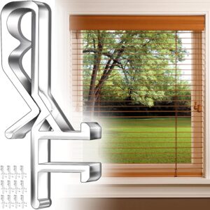 12 PCS Hidden Channel Valance Clips, 1-7/8inch Clear Plastic Blinds Clips for Valance with a Groove in The Back