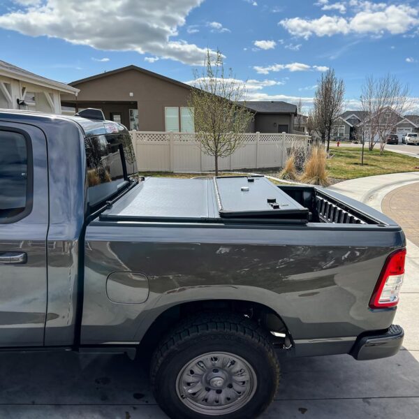 YITAMOTOR FRP Hard Tri Fold Truck Bed Tonneau Cover Fits for Toyota Tacoma 2024 5 ft Bed (Excl. Trail Edition) - Image 8