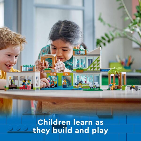 LEGO My City Apartment Building 60365 Toy Set with Connecting Three Floor Room Modules, Includes a Mobility Scooter, Bike and 6 Minifigures for Imaginative Role Play, Fun Gift Idea for Kids - Image 6