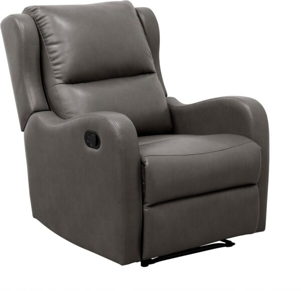 Lexicon Recliner Chair Living Room Reclining Sofa Chair, Home Theater Seating Modern Recliner, Manual Recliner Sofa Chair for Living Room/Office/Apartment, Wall Hugger Recliner, Gray - Image 3