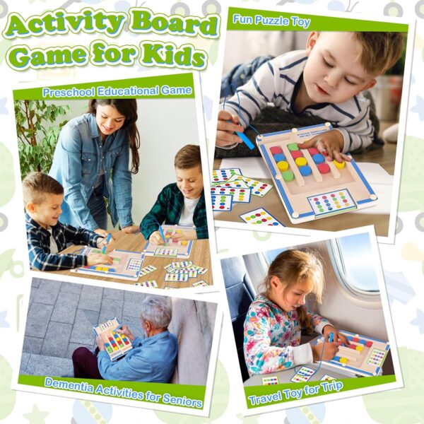 Kids Montessori Magnetic Wooden Toys: 3 4 5 6 7 Year Old Birthday Gift for Boys Girls Age 4-7 Preschool Educational Learning Activities Toy Sensory Autistic Puzzle Maze Game Present for Toddlers - Image 5