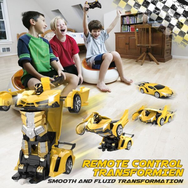Transform Remote Control Car Toy for Kids 4 5 6 7 8, Remote Control Car for Boys 4-7, Transform Cars for Boys 4-6, Toy Car 5 Year Old Boy, Toys for 3 4 5 6 7 8 9 10 11 12 Years Old Boy - Image 2