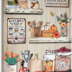 Kitchen Canvas Wall Art Print Kitchen Pictures Wall Decor and Accessories Dining Room Decor With Framed