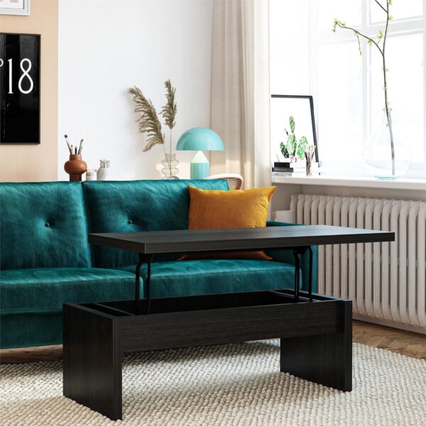 Mr. Kate Winston Lift Top Coffee Table, Black Oak - Image 2
