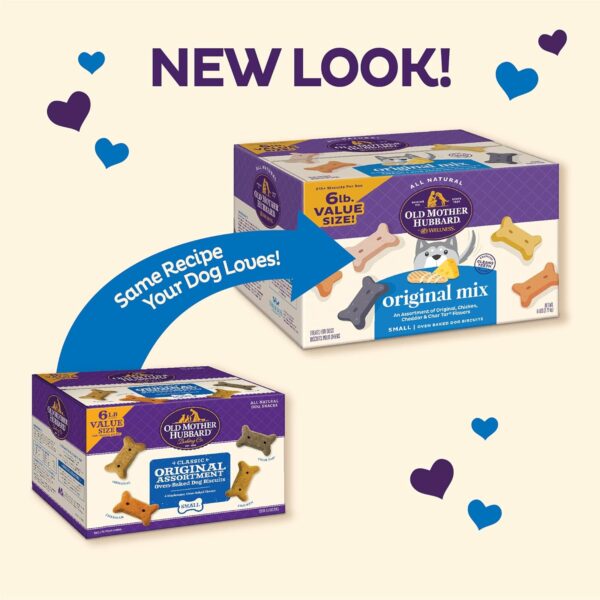 Old Mother Hubbard by Wellness Classic Original Mix Natural Dog Treats, Crunchy Oven-Baked Biscuits, Ideal for Training, Small Size, 6 pound bag - Image 2