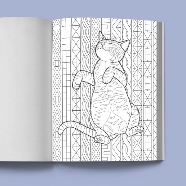 Stress Relief Cat Coloring Book: Calming and Adorable Designs for Adults - Image 2