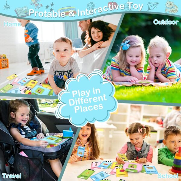ABC Learning Flash Cards for Toddlers Age 1 2 3 4 5, Montessori Sensory Toys for Autistic Children, Preschool Learning Resources, Speech Therapy Toys, 384 Sight Words - Image 4