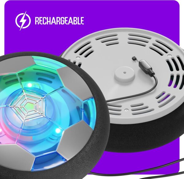 Hover Soccer Ball for Kids - Boy Birthday Gifts - Indoor Toy Games Gift for Boys Age 6, 7, 8, 9, 10, 11, 12 Year Old - Light-Up Toys Game for Kid - 6-8, 8-12 - Gifts for 8 Year Old Boy - Image 7
