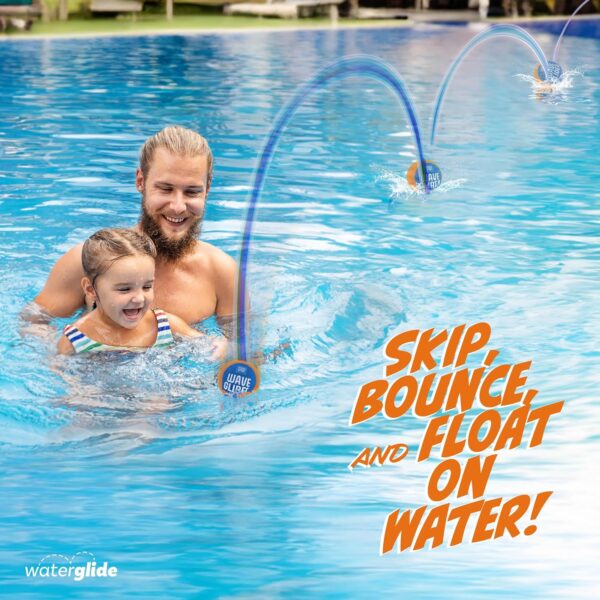 Skipping Water Balls - Pool Ball - Beach Toys for Kids Ages 8-12 - Beach Games - Lake Skip, Skee, Fly Swimming Game Adults, Boys, Teens, & Family - Pool Toys for Kids - Cool Fun Summer Water Toys - Image 2