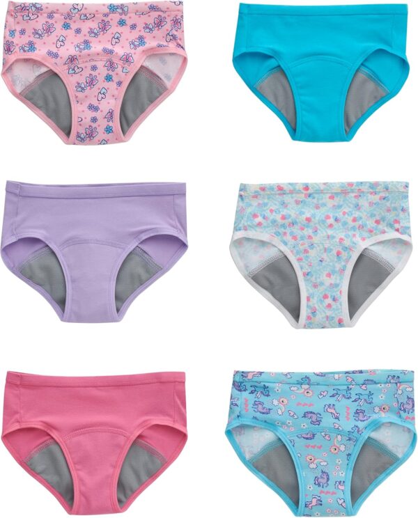 Hanes Girls Hanes Toddler Girls' Potty Trainer Briefs, 6-Pack - Image 4