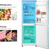 Galanz GLR74BBER12 Retro Refrigerator with Bottom Mount Freezer Frost Free, Dual Door Fridge, Adjustable Electrical Thermostat Control, 7.4 Cu Ft, Blue - Image 2