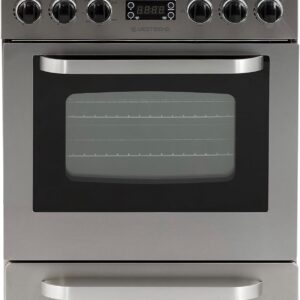 West Bend WB240GRPSS Gas Range Oven, 24-inch, Metallic