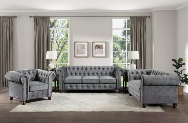 Lexicon Boswell Living Room Sofa, Dark Gray - Image 2
