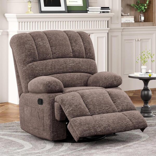 Oversized Swivel Rocker Recliner Chair for Living Room for Adults