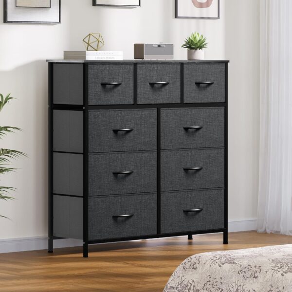 DWVO 9 Drawers Dresser for Bedroom, Fabric Storage Tower for Living Room, Entryway - Image 2