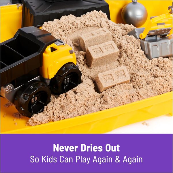 Kinetic Sand, Construction Site Folding Sandbox with Toy Truck, 2lbs Play Sand, Sensory Toys for Kids, Back to School Classroom Must Haves, Ages 3+ - Image 7
