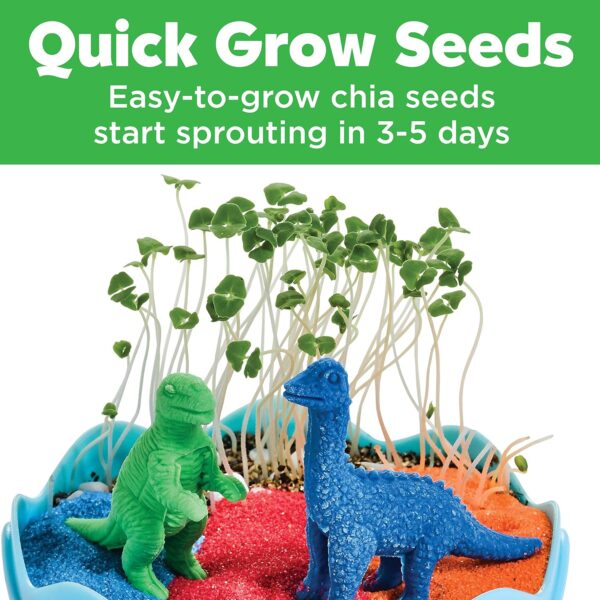 Creativity for Kids Mini Garden Dinosaur: Terrarium Kit for Kids - Dinosaur Crafts for Boys, Dinosaur Toy and Science Kit for Kids Ages 6-8+, Small Gifts for Kids - Image 4