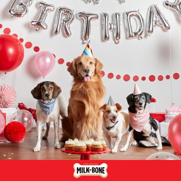 Milk-Bone Flavor Snacks Birthday Dog Treats, Small Biscuits, 36 Ounce Reusable Tin - Image 6