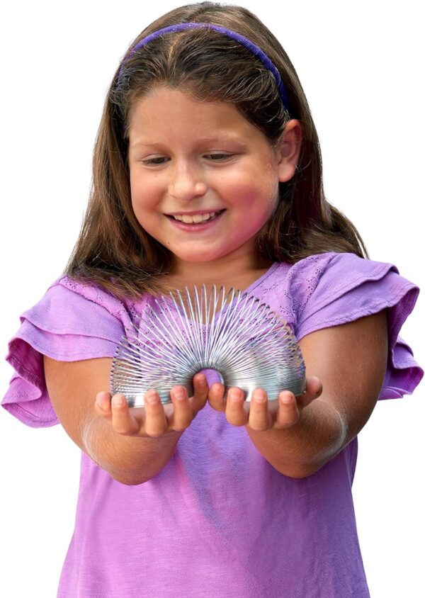 The Original Slinky Walking Spring Toy, 2.75-inch Diameter Metal Slinky, Fidget Toys, Kids Toys for Ages 5 Up by Just Play - Image 2