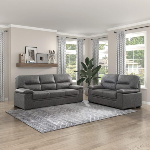 Lexicon EOLA Living Room Sofa, Dark Gray - Image 7
