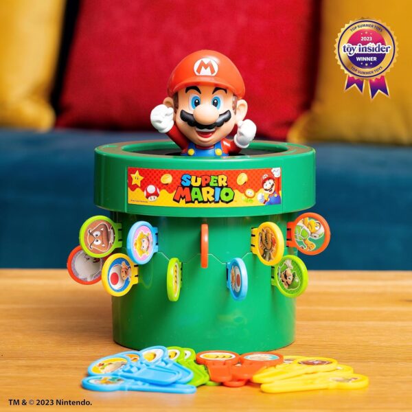TOMY Pop Up Super Mario Board Game - Family and Preschool Kids Games for Family Game Night - Kids Activities and Super Mario Toys - Girls and Boys Games - 2-4 Players - Ages 4 Years and Up - Image 2