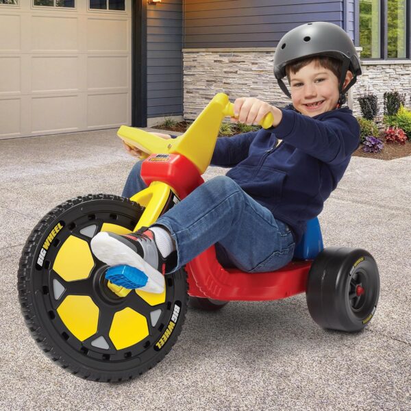 Schylling Big Wheel Speedster - Original Classic Ride On Bike - Low-Riding Tricycle with Adjustable Seat - Kids 3-7 Years Old up to 70 lbs - Image 3