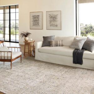 Loloi Amber Lewis x Alie Collection, Sand & Sky 5'-3" x 7'-9" Area Rug – Antique & Modern Accent Rugs for Living Room, Bedroom, Entryway & Hallway, No Shed High Traffic Area Home Decor Rug